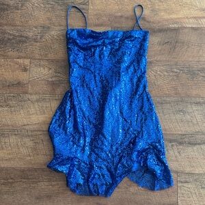 Lucy in the Sky Blue Sequin Mini Dress